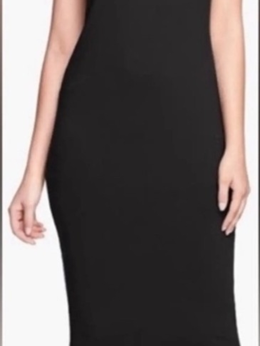 Leith Black Midi Bodycon Dress